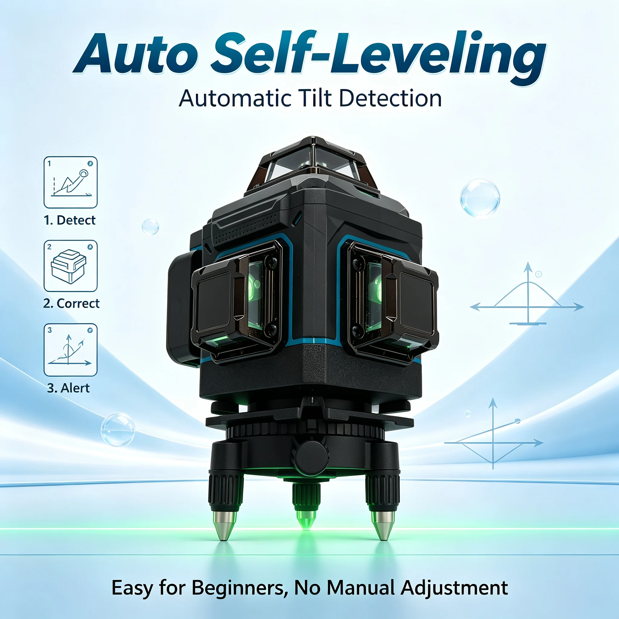 FAAOTU 4D 16-Line 360° Laser L - Spirit Level recension och pris